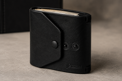 JP Leather™ Black Magnetic Cash Wrap Wallet