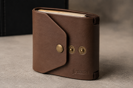 JP Leather™ Brown Magnetic Cash Wrap Wallet